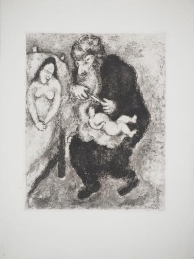 Marc CHAGALL : La circoncision, Gravure originale signée 2