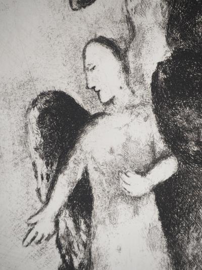 Marc CHAGALL : La descente vers Sodome, Gravure originale 2