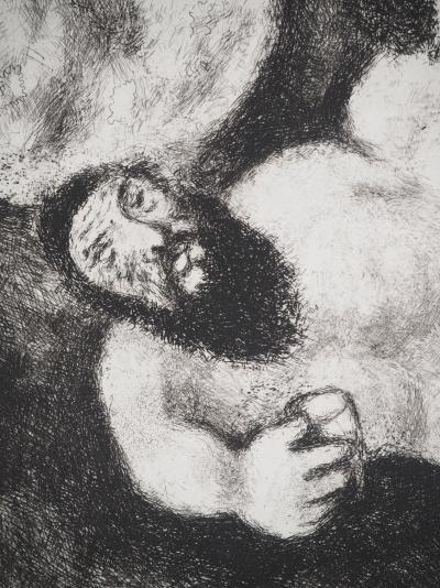 Marc CHAGALL : Loth et ses filles, Gravure originale 2