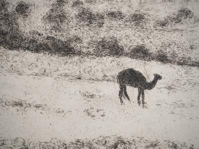 Marc CHAGALL : La tombe de Rachel, Gravure originale signée 2