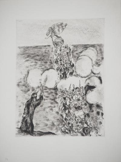 Marc CHAGALL : Passage de la mer rouge, Gravure originale signée 2
