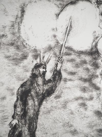 Marc CHAGALL : Passage de la mer rouge, Gravure originale signée 2