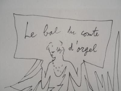 Jean COCTEAU : Le bal du comte d'Orgel, La danseuse, gravure originale 2