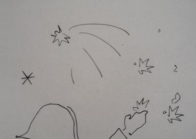 Jean COCTEAU : Le bal du comte d'Orgel, Le feu d'artifice, Gravure originale 2