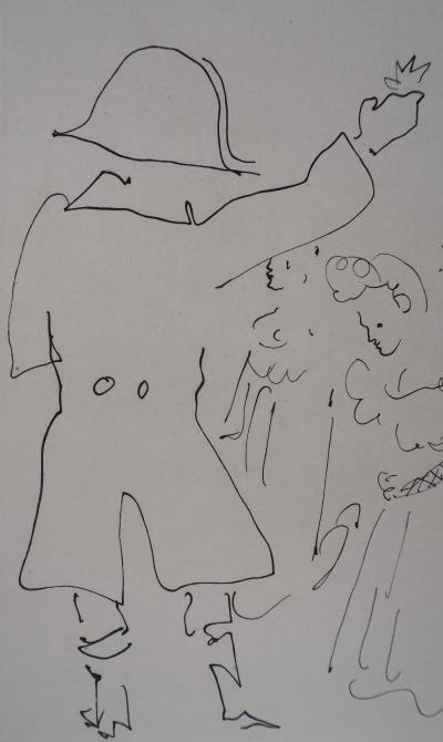 Jean COCTEAU : Le bal du comte d'Orgel, Le feu d'artifice, Gravure originale 2