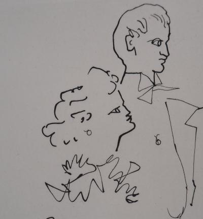 Jean COCTEAU : Le bal du comte d'Orgel, Le comte et sa femme, Gravure originale 2
