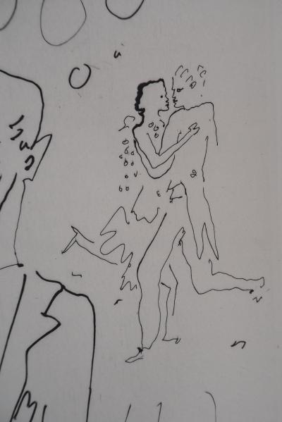 Jean COCTEAU : Le bal du comte d'Orgel, Le croupier, Gravure originale 2