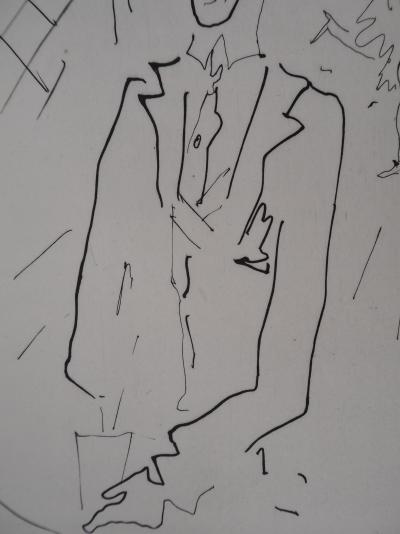 Jean COCTEAU : Le bal du comte d'Orgel, Le croupier, Gravure originale 2