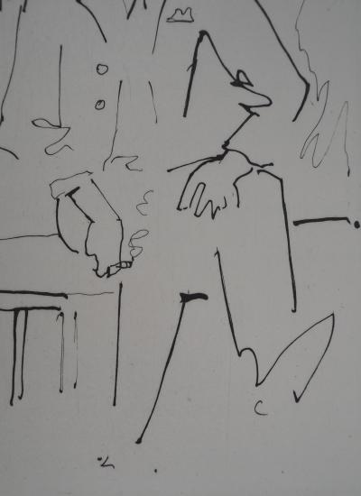 Jean COCTEAU : Le bal du comte d'Orgel, La discorde, gravure originale 2