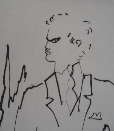 Jean COCTEAU : Le bal du comte d'Orgel, Suspicion au coin du feu, gravure originale 2