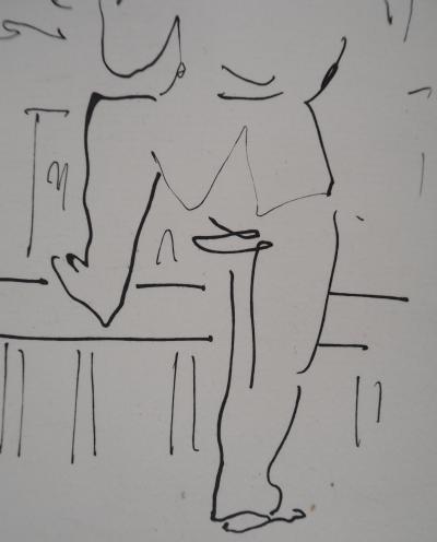 Jean COCTEAU : Le bal du comte d'Orgel, Reflet dans le miroir, Gravure originale 2