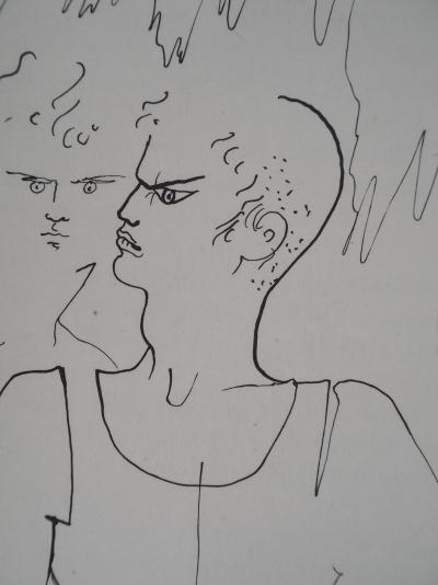 Jean COCTEAU : Le bal du comte d'Orgel, La discussion, Gravure originale 2