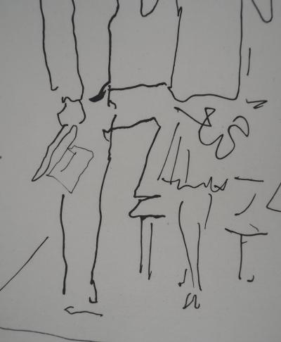 Jean COCTEAU : Le bal du comte d'Orgel, Les époux, gravure originale 2