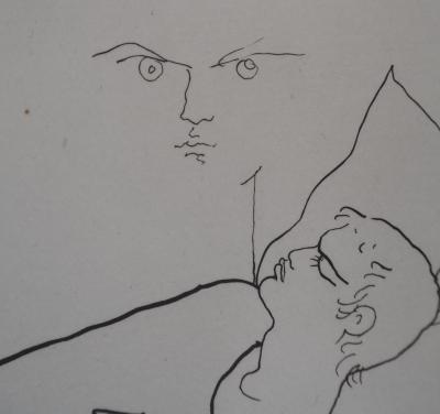 Jean COCTEAU : Le bal du comte d'Orgel, Solitude et rêveries, gravure originale 2