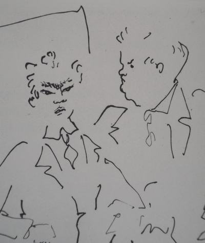 Jean COCTEAU : Le bal du comte d'Orgel, Petits secrets entre amis, gravure originale 2