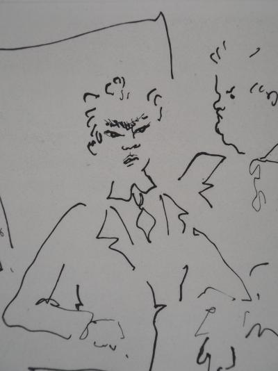 Jean COCTEAU : Le bal du comte d'Orgel, Petits secrets entre amis, gravure originale 2