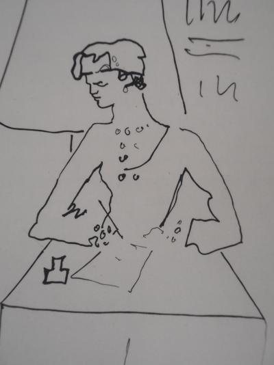 Jean COCTEAU : Le bal du comte d'Orgel, La lettre, gravure originale 2
