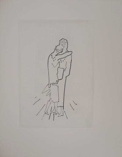 Jean COCTEAU : Le bal du comte d’Orgel, Douceur maternelle, gravure originale 2