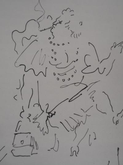 Jean COCTEAU : Le bal du comte d'Orgel, La commère, gravure originale 2
