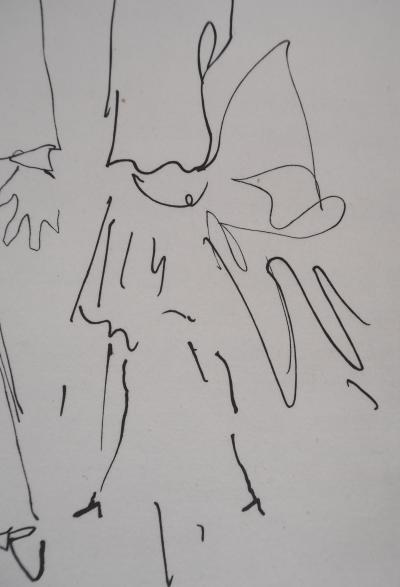 Jean COCTEAU : Le bal du comte d'Orgel, La modiste, gravure originale 2