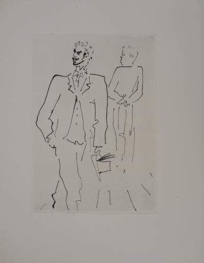 Jean COCTEAU : Le bal du comte d'Orgel, L'indifférence, Gravure originale 2