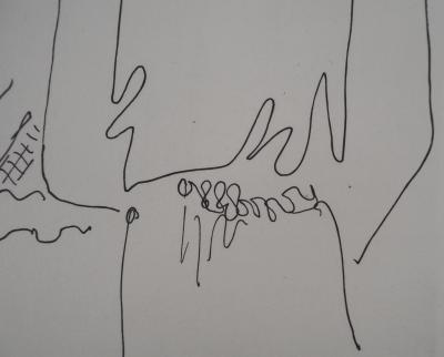 Jean COCTEAU : Le bal du comte d'Orgel, Dispute conjugale, gravure originale 2