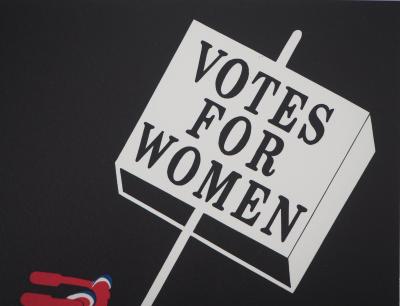 Robert INDIANA : Droit des femmes, Votes for Women, Lithographie originale 2
