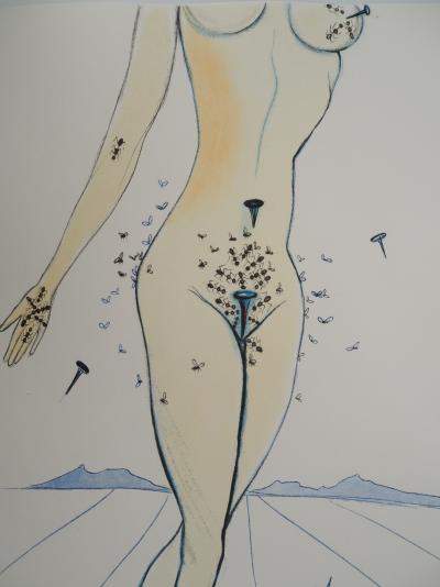 Salvador Dali : Casanova, Femme piquante, Fantasmes et tentations, Gravure originale signée 2