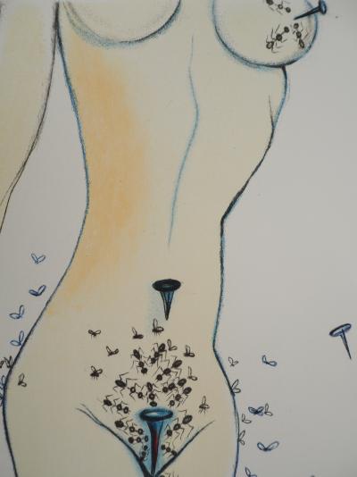 Salvador Dali : Casanova, Femme piquante, Fantasmes et tentations, Gravure originale signée 2