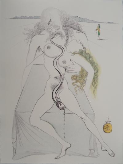 Salvador Dali : Casanova, Abandonnée à la luxure, Gravure originale signée 2