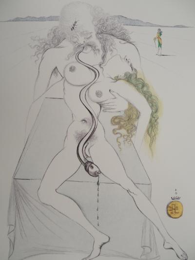Salvador Dali : Casanova, Abandonnée à la luxure, Gravure originale signée 2