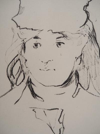 Edouard MANET : Portrait de Berthe Morisot, Héliogravure 2