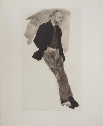 Edgar DEGAS : Portrait d'Edouard Manet, Lithographie signée 2