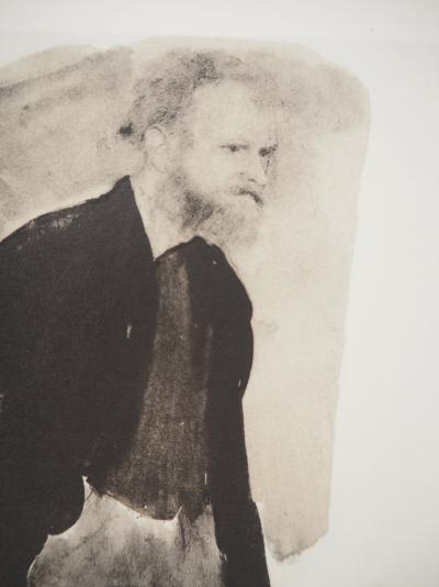 Edgar DEGAS : Portrait d'Edouard Manet, Lithographie signée 2