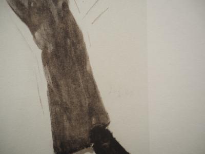 Edgar DEGAS : Portrait d'Edouard Manet, Lithographie signée 2