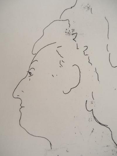 Edouard MANET : La peintre Eva Gonzales, Héliogravure signée 2
