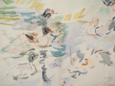Berthe MORISOT : Petite fille nourrissant des canards, Lithographie signée 2