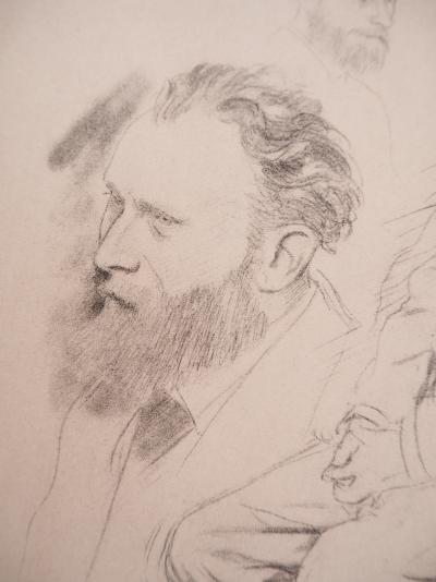 Edgar DEGAS : Etude de Manet au chapeau, Héliogravure signée 2