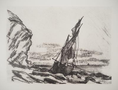 Claude MONET : Voilier dans la tempête, Héliogravure 2