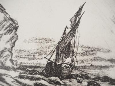 Claude MONET : Voilier dans la tempête, Héliogravure 2