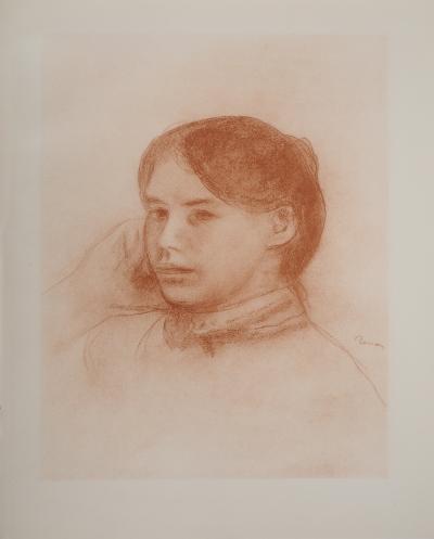 Pierre-Auguste RENOIR: Pensive woman, signed heliogravure 2