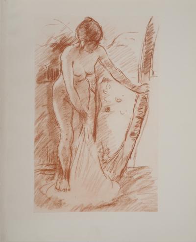 Berthe MORISOT : Jeune femme se déshabillant, Héliogravure 2