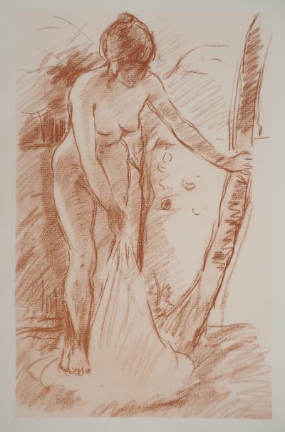 Berthe MORISOT : Jeune femme se déshabillant, Héliogravure 2