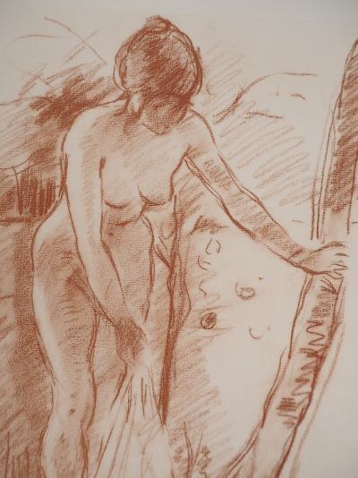 Berthe MORISOT : Jeune femme se déshabillant, Héliogravure 2