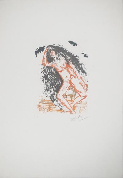 Salvador DALI : La paresse, Gravure originale signée 2