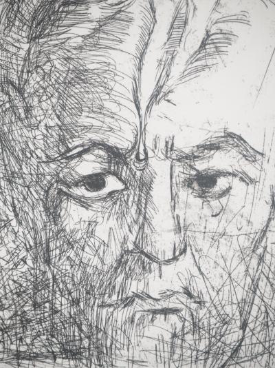Salvador DALI: Psychoanalysis, Freud, Original signed engraving 2