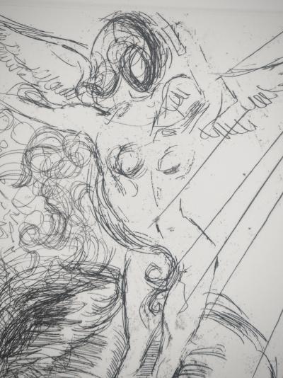 Salvador DALI: Psychoanalysis, Freud, Original signed engraving 2