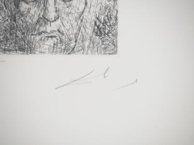 Salvador DALI: Psychoanalysis, Freud, Original signed engraving 2