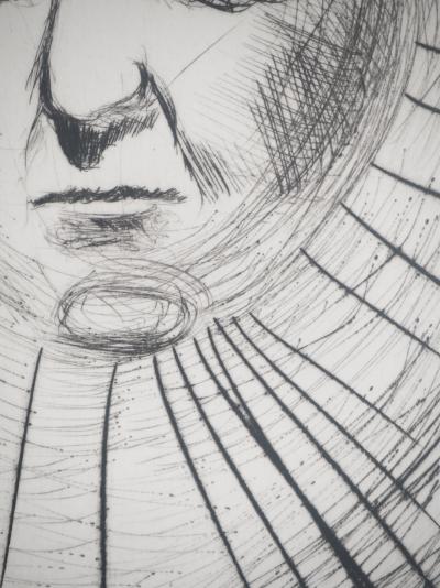 Salvador DALI : Ben Gourion, Gravure originale signée 2