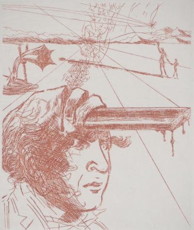 Salvador DALI : Thomas Edison, Gravure originale signée 2